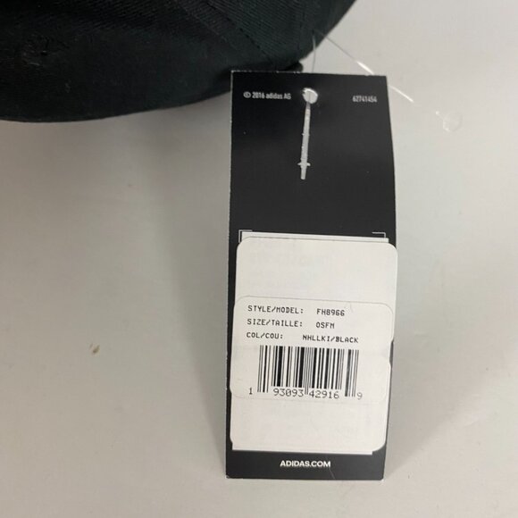 NWT Los Angeles Kings Hat Adidas Strapback Silver Black Big Logo Block Letters - Picture 11 of 11